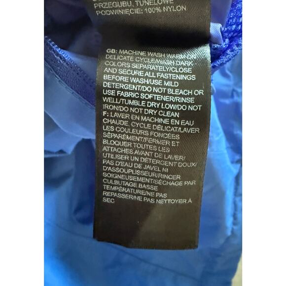 The North Face Women's L Blue Venture Rain Jacket HyVent Waterproof Hooded A8AS - Picture 9 of 9